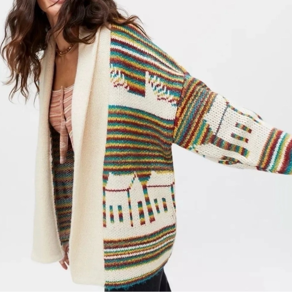 BDG Multicolor Patterned Sweater